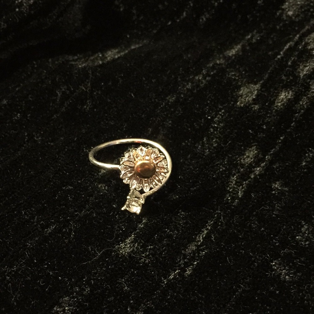 Crystal Flower Ring